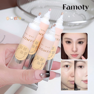 Kem che khuyết điểm dạng lỏng FAMOTY 10ml - Kem che khuyết điểm có độ che phủ cao cho mụn trứng cá, vết thâm & quầng thâm, Mặt làm sáng da tự nhiên chống thấm nước & chống mồ hôi