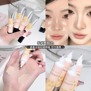 Kem che khuyết điểm dạng lỏng FAMOTY 10ml - Kem che khuyết điểm có độ che phủ cao cho mụn trứng cá, vết thâm & quầng thâm, Mặt làm sáng da tự nhiên chống thấm nước & chống mồ hôi