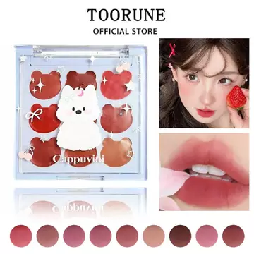 CAPPUVINI Bùn môi chín màu Mờ mềm mờ bóng Son môi làm sáng tự nhiên Trang điểm