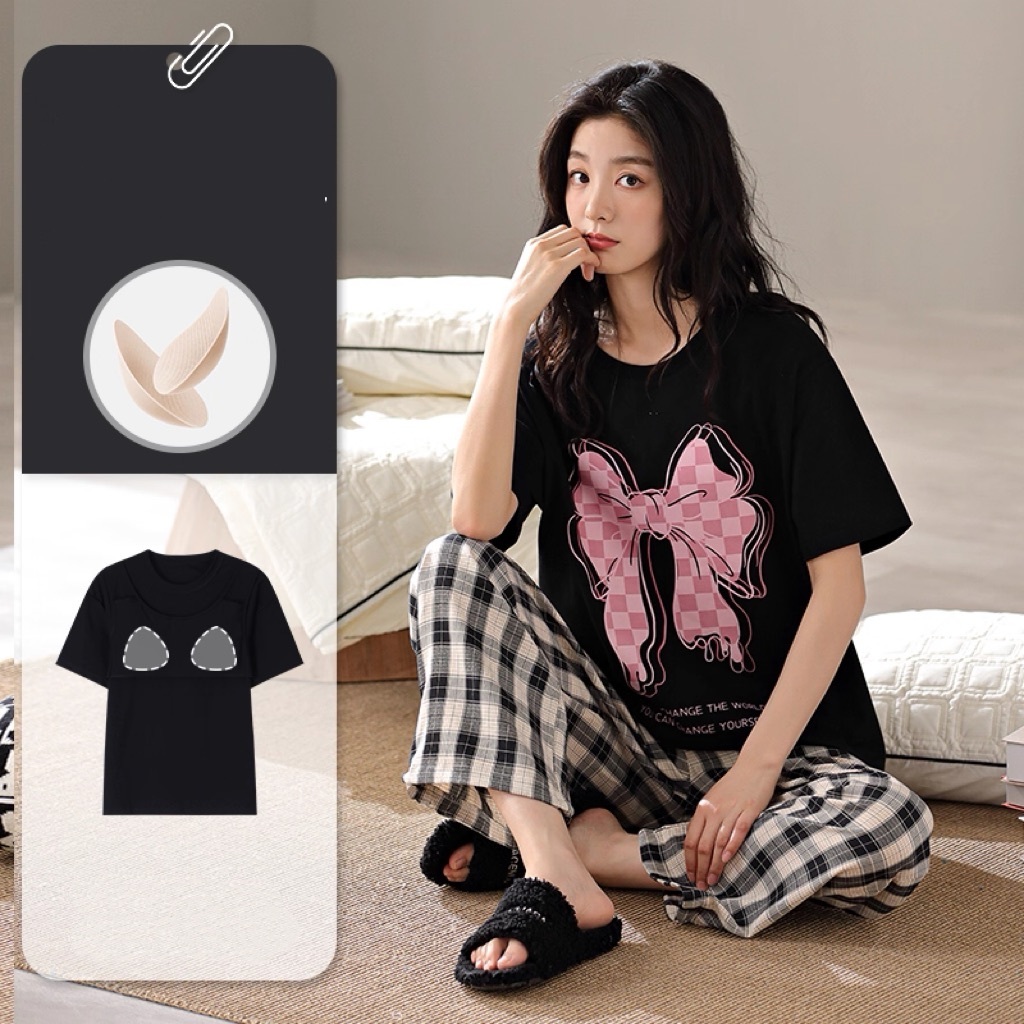 Đồ ngủ nữ cao cấp có đệm ngựa (Mẫu mới Thu 2026) - Thiết kế thời thượng, mặc nhà hoặc diện phố đều sang trọng