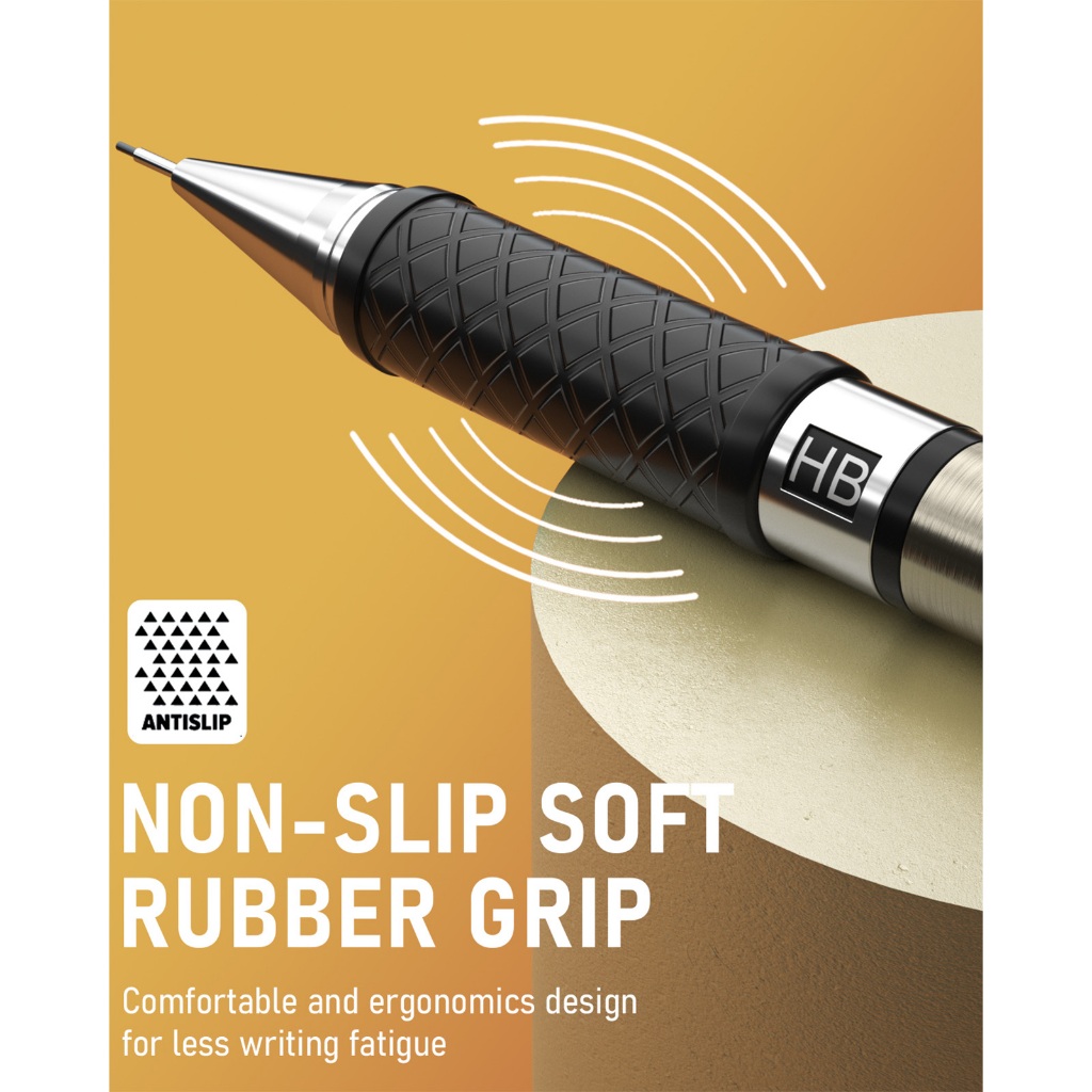 Nicpro 3 Bút Chì Cơ Nghệ Thuật 0.7 mm Bộ Trong Hộp Bảo Quản, Bút Chì Soạn Thảo Với 6 Ống HB Nạp Chì, 3 Tẩy, 9 Tẩy Nạp Ống Cho Nghệ Sĩ Viết, Vẽ, Phác Thảo