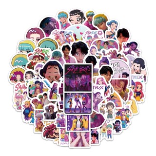 100 Chiếc K-POP Demon Hunters Miếng Dán Huntrix Saja Boys Derpy Graffiti Chống Thấm Nước Trang Trí Miếng Dán