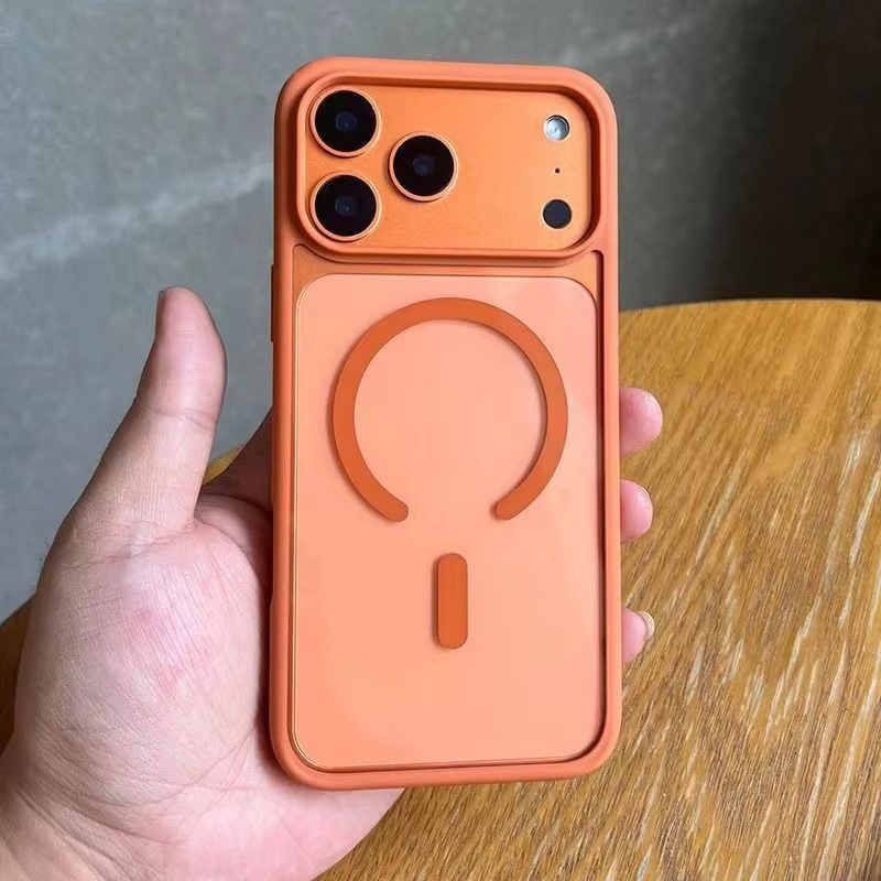 Dành Cho Sạc Không Dây Màu Kẹo Mờ Ốp Lưng Cho iPhone 17 16 11 15 14 13 12 Pro Max Plus 17 Air Từ Ốp Lưng