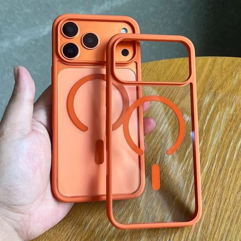 Dành Cho Sạc Không Dây Màu Kẹo Mờ Ốp Lưng Cho iPhone 17 16 11 15 14 13 12 Pro Max Plus 17 Air Từ Ốp Lưng