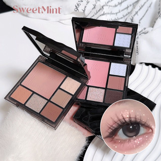 Bảng phấn mắt tông màu mềm 7 màu SWEET MINT - Phong cách Hàn Quốc Trang điểm khỏa thân tự nhiên Màu đất để trang điểm mắt hàng ngày