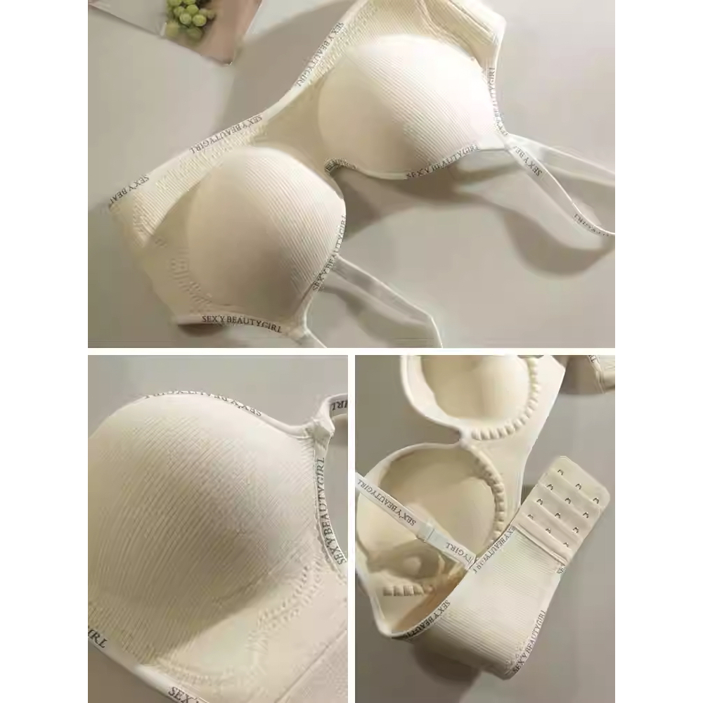 Áo ngực không gọng độn dày 8cm - Họa hình nâng đỡ quyến rũ, kiểu cổ sâu V-line (Hàng mới Thu Đông)
