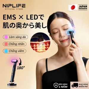 Máy massage mặt NIPLIFE EMS sóng tần số vô tuyến xóa nếp nhăn