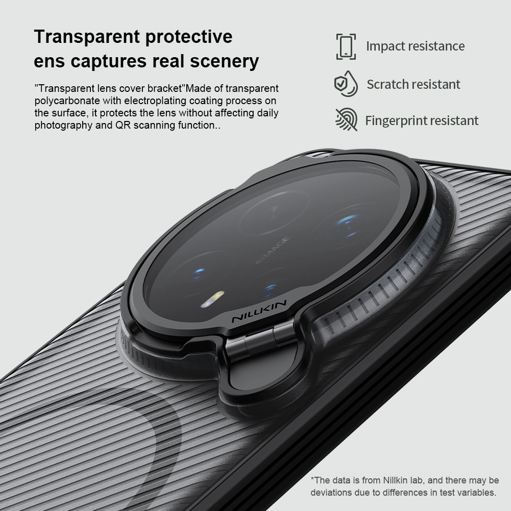 Nillkin Cho Honor Magic 8 Pro Camshield ProP PC TPU Chống Sốc Chống Rơi Bảo Vệ Ống Kính Máy Ảnh Chân Đế Từ Cứng Ốp lưng Ca