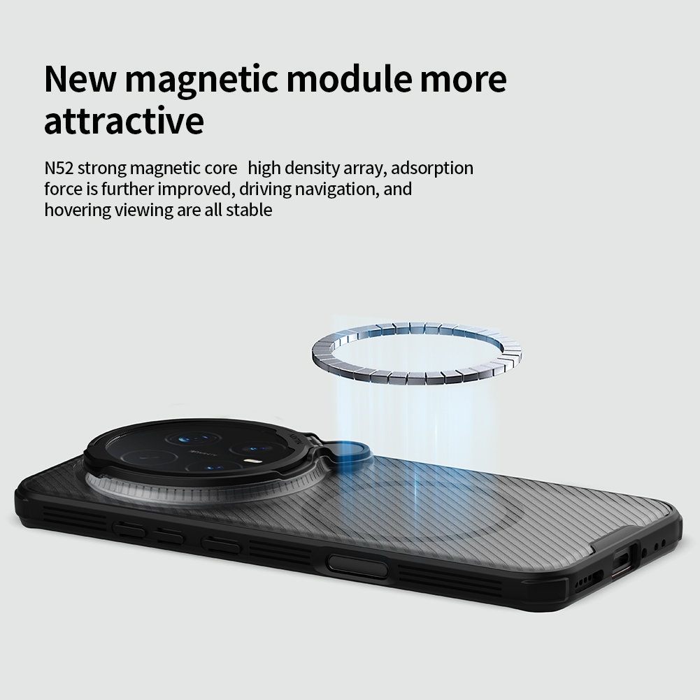 Nillkin Cho Honor Magic 8 Pro Camshield ProP PC TPU Chống Sốc Chống Rơi Bảo Vệ Ống Kính Máy Ảnh Chân Đế Từ Cứng Ốp lưng Ca