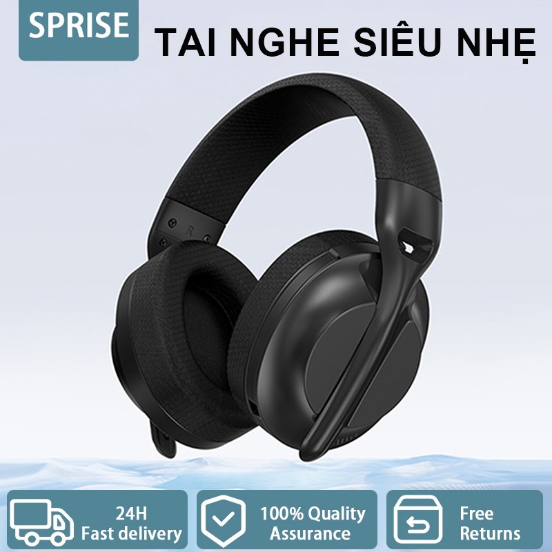 Tai nghe Bluetooth SPRISE S20 không dây Tai nghe khử tiếng ồn nhẹ Cuộc gọi hội nghị Âm thanh nổi có Mic có thể điều chỉnh
