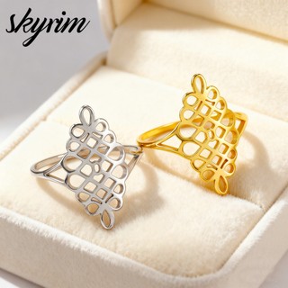 Phụ kiện trang sức vòng cổ Skyrim cho nữ, thép không gỉ mạ vàng titan