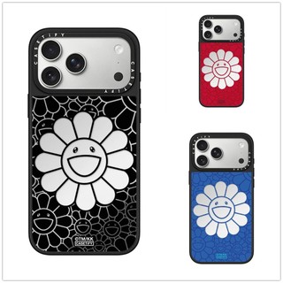 Không Dây Từ Tính Cho iPhone 17 16 15 14 13 Pro Max Plus FLOWERS Cạnh Đen Gương Mặt Sau Ốp điện thoại Nổi Logo
