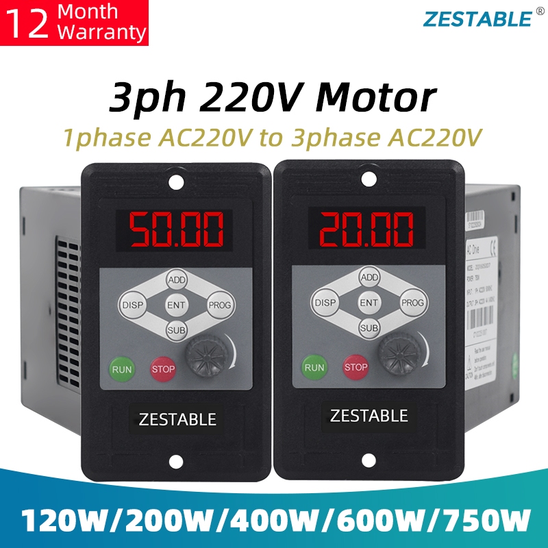 Mini VFD 220V 120W 400W 750W Với RS485 220V Động cơ 220V, điều khiển ...