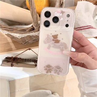 IPhone 17 Pro Max 16 pro max Họa tiết gấu gỗ Chất liệu TPU xử lý IMD Vỏ điện thoại