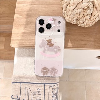 IPhone 17 Pro Max 16 pro max Họa tiết gấu gỗ Chất liệu TPU xử lý IMD Vỏ điện thoại