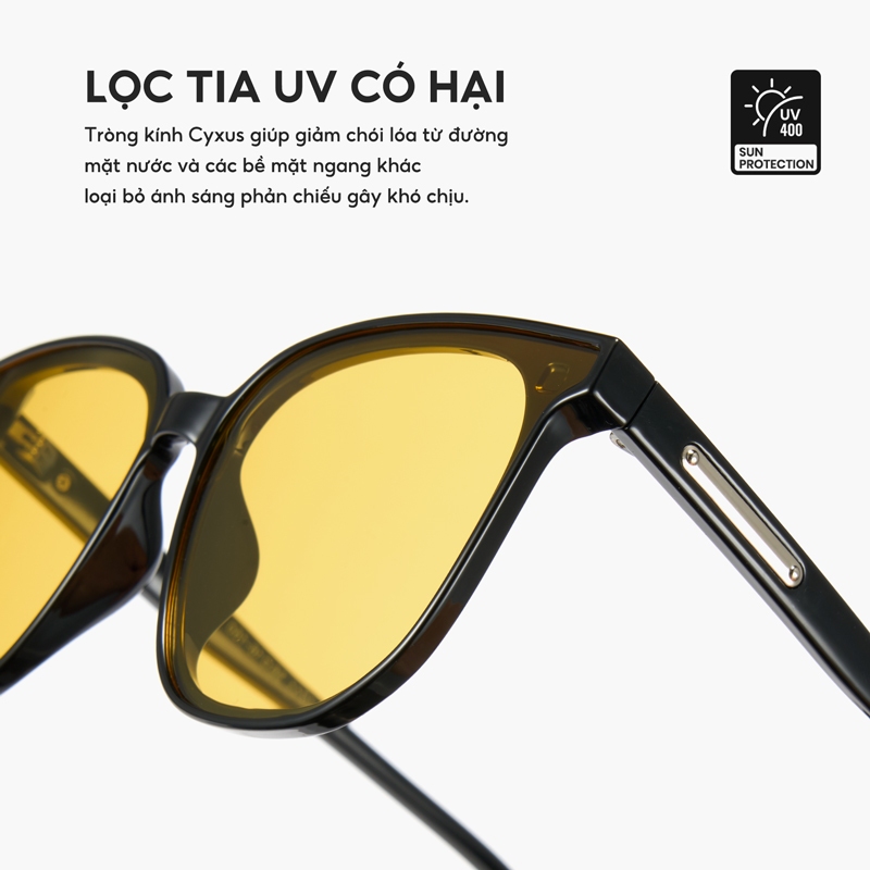 Cyxus Kính Lái Xe Ban Đêm Và Phân Cực Chống Chói UV400 Gọng TR90 Thể Thao Bảo Vệ Mắt Toàn Diện 1711V