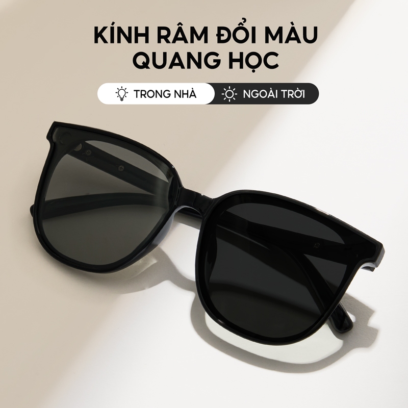 Cyxus Kính râm phân cực/Kính râm đổi màu/Kính râm thời trang chống tia UV/Gọng vuông TR90, unisex, phù hợp cho bãi biển, lái xe và các dịp thời trang. 1711I