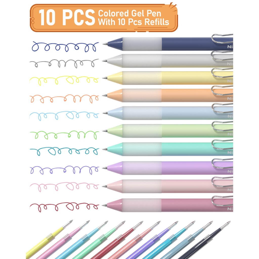 Bộ bút Gel Nicpro 33 chiếc kèm hộp đựng, 12 bút đánh dấu Kinh Thánh, bút dễ thương, mực mềm, đầu bút không chảy máu, nhanh khô, cho lập kế hoạch, viết nhật ký, học Kinh Thánh