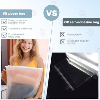 Bộ 5 túi đựng đồ có khóa kéo mờ - Hoàn hảo để sắp xếp quần áo và đồ lót