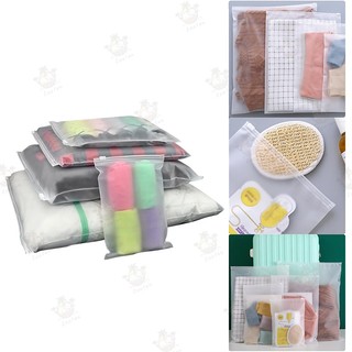 Bộ 5 túi đựng đồ có khóa kéo mờ - Hoàn hảo để sắp xếp quần áo và đồ lót