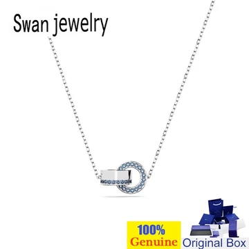 142 Swarovski HOLLOW Vòng Cổ Nữ Vòng Cổ Đơn Giản Vòng Cổ Nguyên Chất Vòng Cổ Pha Lê Vòng Cổ Không Phai Màu Dây Chuyền Vòng Cổ Nữ Bạn Gái Vòng Cổ Tình Yêu Pha Lê Quà Tặng Đám Cưới B