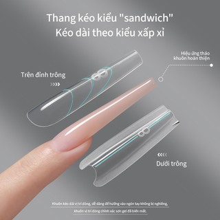 [ANNIES] Phim Làm Móng Tay Sandwich Mỏng Hơn Hình Thang Đầu Dài Hình Bầu Dục Mở Rộng Nhanh Pha Lê Quang Trị Liệu Keo Xây Dựng-Miễn Phí
