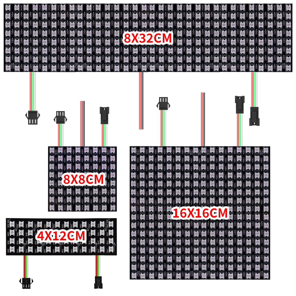 WS2812B RGB LED Bảng Điều Khiển Kỹ Thuật Số Đèn Địa Chỉ Riêng WS2812 Mô ...