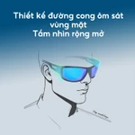 Cyxus Kính Phân Cực Thể Thao TR90 Gọng Chữ Nhật Unisex Chống Tia UV Chuyên Dụng Đạp Xe Chạy Bộ Câu Cá Golf Lái Xe 1070 — ảnh 4