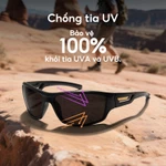 Cyxus Kính Phân Cực Thể Thao TR90 Gọng Chữ Nhật Unisex Chống Tia UV Chuyên Dụng Đạp Xe Chạy Bộ Câu Cá Golf Lái Xe 1070 — ảnh 2