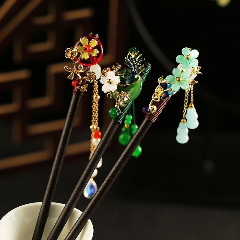 Cổ kẹp tóc retro phong cách Hanfu, phù hợp cho cô gái hiện đại