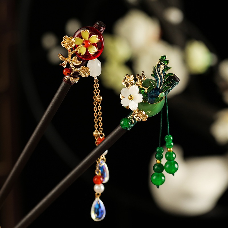 Cổ kẹp tóc retro phong cách Hanfu, phù hợp cho cô gái hiện đại
