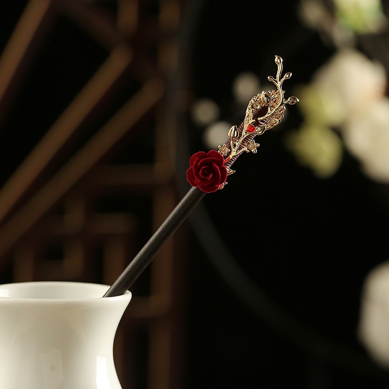 Cổ kẹp tóc retro phong cách Hanfu, phù hợp cho cô gái hiện đại
