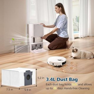 Bộ thay thế Dreame X40 Ultra / Bot X40 / X40 Pro / MOVA P10 / P50 Pro Ultra – Bàn chải chính, Bộ lọc HEPA, Vải lau nhà & Túi đựng bụi