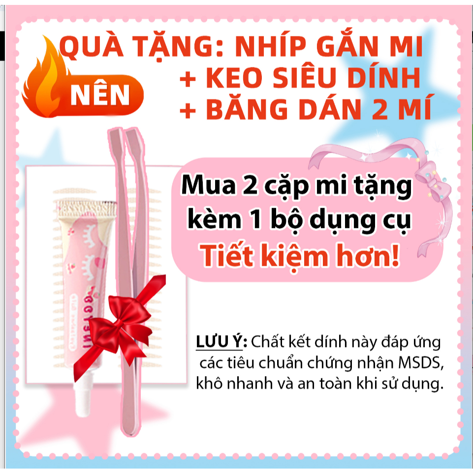 Ineyoo Ineyoo Lông mi dưới  Kiểu dáng Tự nhiên,Tạo kiểu Chất liệu Mềm mại & Thoải mái ,Thiết kế Dễ dàng áp dụng