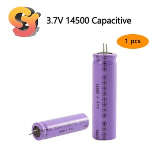 [Sẵn Sàng Cung Cấp] 1 Pin Tụ Điện 3.7V Tụ Điện 14500 Pin Lithium 500mah MAh Sạc 500 Lần Tụ Điện Tím