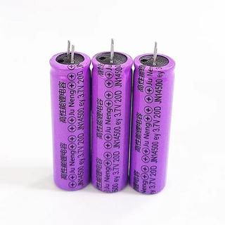 [Sẵn Sàng Cung Cấp] 1 Pin Tụ Điện 3.7V Tụ Điện 14500 Pin Lithium 500mah MAh Sạc 500 Lần Tụ Điện Tím