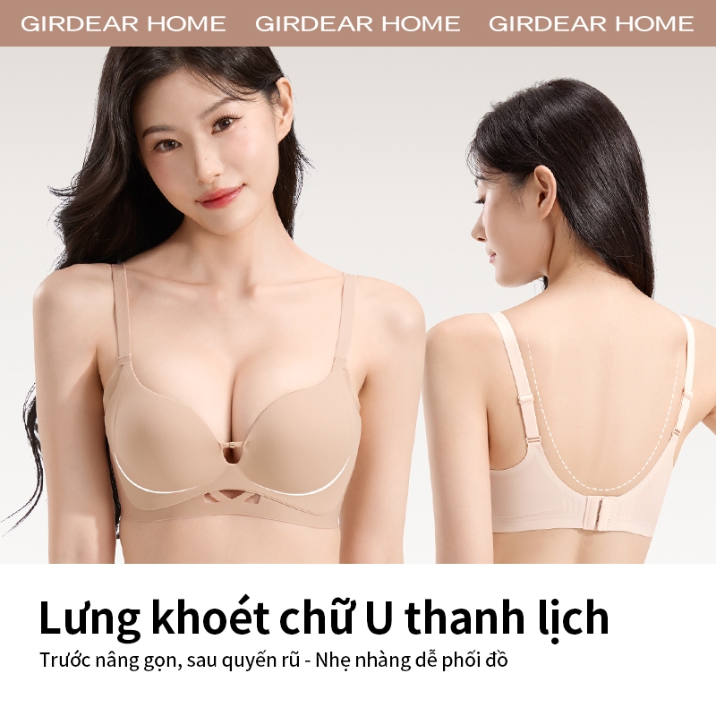 Girdear Home tạo khe áo lót bra Áo Định Hình Ngực Không Dây, Có Thể Điều Chỉnh, Hỗ Trợ Nâng Đẩy Mềm Mại,GH09