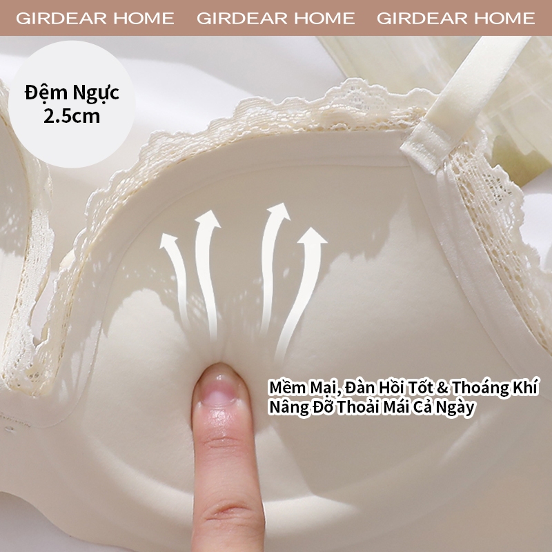 Girderear Home tạo khe áo lót Nữ Không Dây Liền Mạch Áo Ngực Dễ Thương Cho Nhỏ Bust Mỏng Trên Dày Ly Dưới Chống Trơn Trượt Thoải Mái Nâng Push Up Bra, GH10
