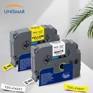 Băng ID linh hoạt 6-24mm Tương thích với băng nhãn Brother TZe-231 tze231 tze131 Băng dán nhiều lớp cho máy in nhãn Brother P-Touch PT-H110 PT-H107B PT-D450 PT-D600 Nhãn Brother Make