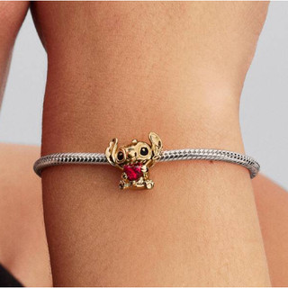 Mặt dây chuyền hình động vật vàng dễ thương S925 - Phù hợp làm vòng tay DIY