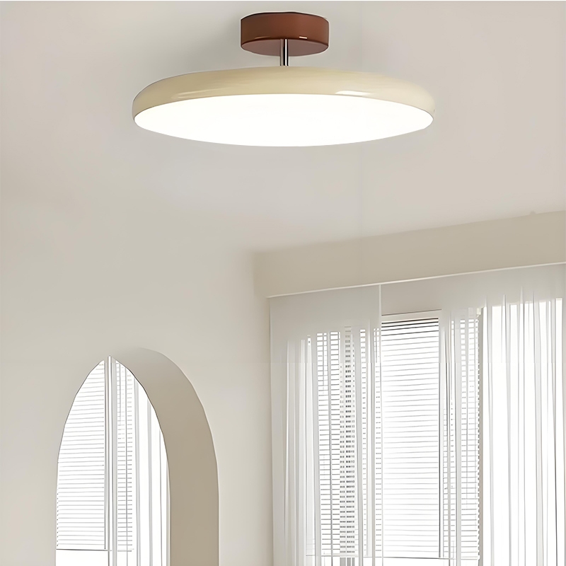 Đèn trần tròn cổ điển, Đèn chùm âm trần bằng sắt Led hiện đại, Phòng ngủ, Phòng khách, Đèn trong nhà trang trí ban công