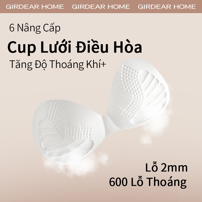 Girderear Home 2 Chiếc Áo ngực quây vô hình có tông màu tùy chỉnh Chống trượt Không dây liền mạch Backless Push Up Áo ngực thoải mái có thể tái sử dụng, GH12