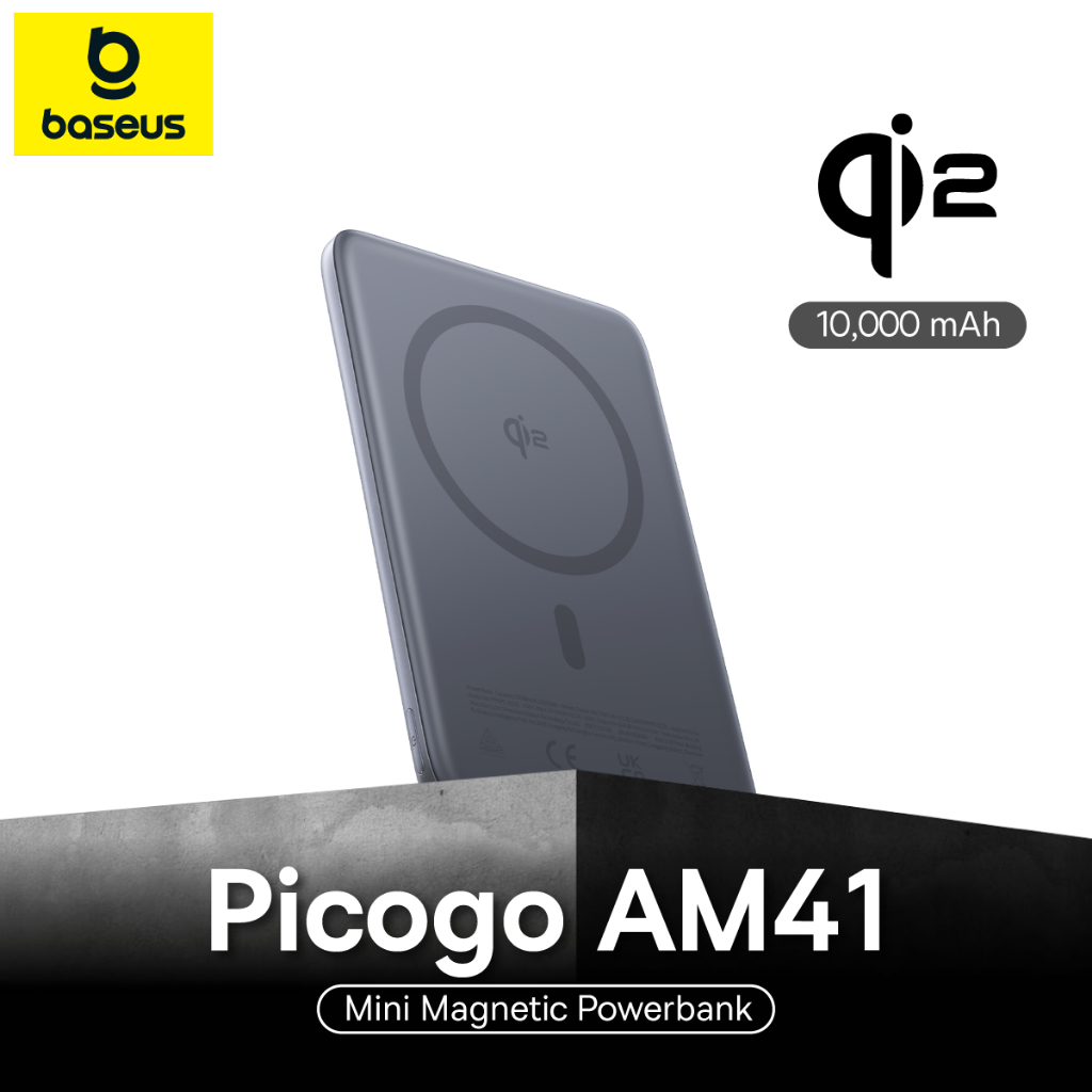 Baseus PicoGo AM41 Sạc dự phòng từ tính Qi2 siêu mỏng 10000mAh 27W