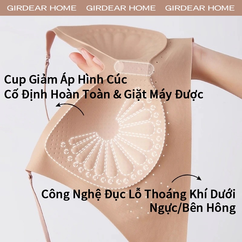 Girderear Home hở lưng áo lót sexy underwear áo ngực không dây Áo Ngực Nữ Push-Up Deep V Backless Chất Liệu Silk Siêu Mỏng,GH13