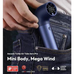 Aecooly Aero Pro Quạt Cầm tay sạc Quạt mini cầm tay , led Màn Hình vỏ bảo vệ mini Turbo mạnh mẽ, tốc độ cao 19000 vòng / phút, Thời gian làm mát tối đa 14 giờ, led Màn Hình , Túi xách du lịch nhỏ cá nhân có thể sạc lại — ảnh 6