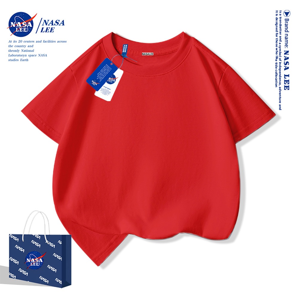 Áo thun trẻ em Thanh thiếu niên Unisex Quần áo Áo Áo thun Cotton ngắn tay đơn giản dành cho trẻ em Áo thun cổ tròn