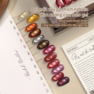 ANNIES BỘ 12 LỌ SƠN MẮT MÈO - MẪU KIM CƯƠNG & THỦY TINH SIÊU SÁNG