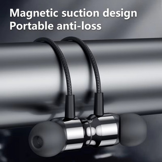 Tai nghe nhét tai từ tính 3,5MM Loại C có dây có Mic Bass nặng Tai nghe nhạc HIFI Cấu trúc hình chữ L 90 độ cho thiết kế miễn phí rối