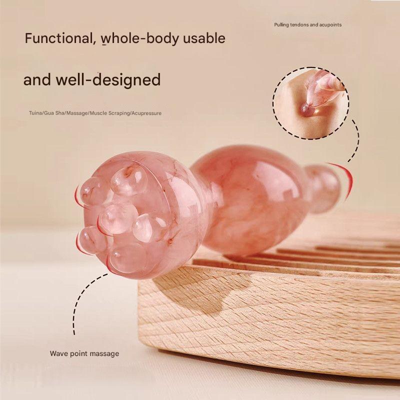 Máy Tiêu Chuẩn - Máy Mát Xa Mắt Dính 5 Răng Nhựa Mặt Massage Dính Mini Cạo Mắt Massage Mặt Dụng Cụ Tiện Dụng Acupoint...