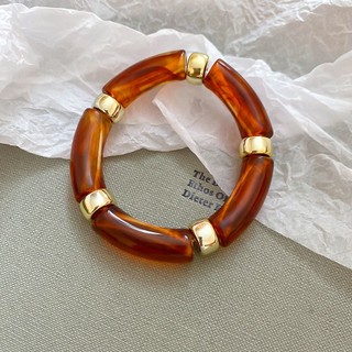 Vòng tay acrylic hình học thời trang châu Âu và Mỹ, thiết kế đa năng